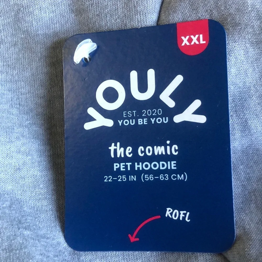 NWT Youly hoodie Hooman Shadow Sweatshirt XXL